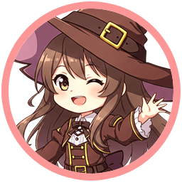 桜華シノのちびキャラアイコン(ウィンクする魔法使い風)